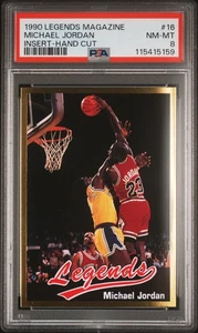 PSA 8 NM MINT 1990 LEGENDS MAGAZINE MICHAEL JORDAN #16 BULLS 15159 B151 - Picture 1 of 2