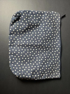 Thirty One Oversized Zipper Pouch 12” Polka Dot (Retired) Makeup Accessory Bag  - Image 1 of 4