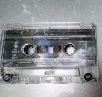 Metallica Self-Titled The Black Album 1991 Elektra Cassette Tape  - Image 1 of 4
