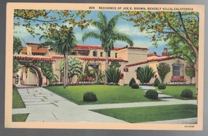 PC-4558**Vtg. PC **Joe E. Brown** Beverly Hills, California - Picture 1 of 2
