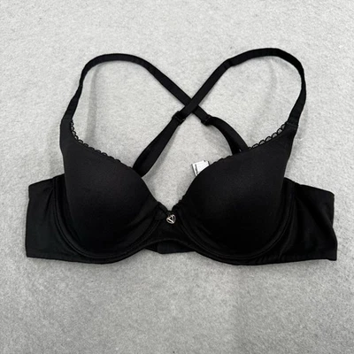 Body by Victoria's Secret Bra Size 32B Black Lined Demi Cup Multi-way Underwire - Image 1 of 4