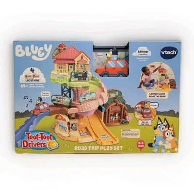 Juego VTech Toot-Toot Drivers Bluey Road Trip, incluye coche de juguete - Imagen 1 de 2
