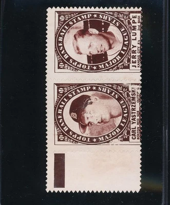 1961 Topps Stamp Panel Carl Yastrzemski/Lumpe - Red Sox - Gd - D954 - Image 1 of 3