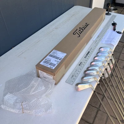 2025 Titleist T350 Custom Iron Set 4-PW, 43 MMT 65 Regular  +1/2” - Image 1 of 4