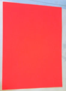 2 x Hobby Craft Foam Rubber Red 29x40cm 2mm thick school Art DYI - Picture 1 of 1