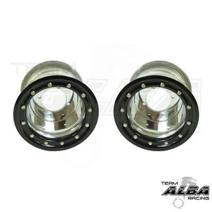 Raptor 350 250 125 Rear Wheels Beadlock 8x8 3+5 4/115 Alba S B - Foto 1 di 1