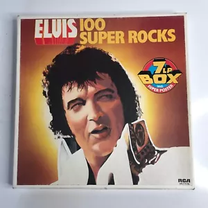 Elvis 100 Super Rocks 7 Lp Box Set 1977 - Picture 1 of 19