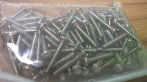  Linsenkopf-Maschinenschraube mit Schlitz #6-32 x 7/8, Stck 100 mit O-Ring-Dichtung - Bild 1 von 2