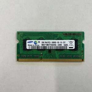 Samsung 2GB DDR3 RAM PC3-10600 1333Mhz non-ECC Unbuffered CL9 M471B5773CHS-CH9 - Picture 1 of 3