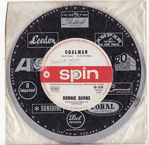RONNIE BURNS - COALMAN/ALL THE KINGS  HORSES (2 BEE GEES Numbers) Megarare OZ 7" - Picture 1 of 2