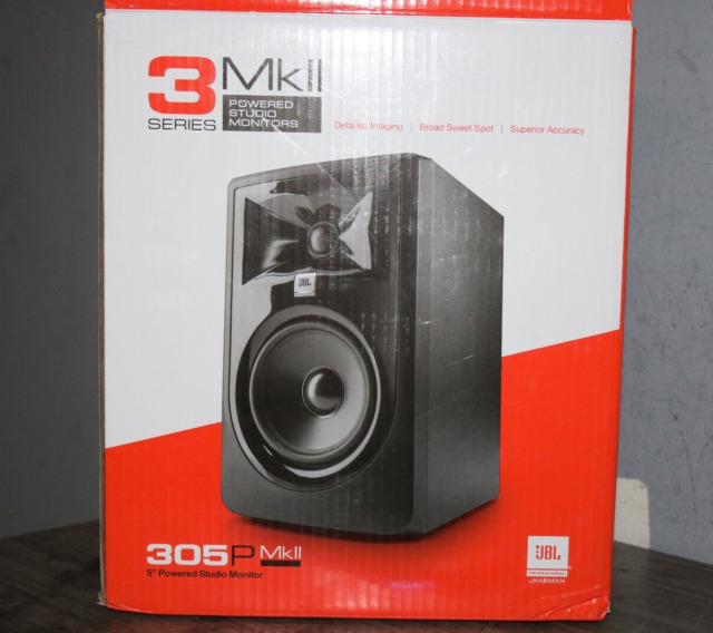 Monitor Referência de Studio JBL 305P MKII 5 (Par)