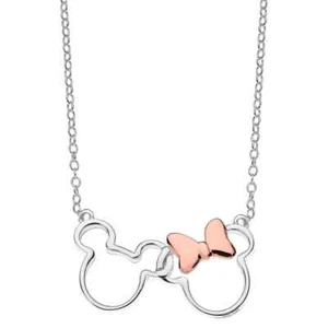 COLLANA DISNEY BIMBA DONNA ARGENTO 925% ANALLERGICO - Foto 1 di 2