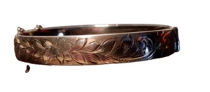 WTT und Co Damen Vintage 925 Silber Armreif Gravur Blumen gemarkt B'ham 1945 - Bild 1 von 10