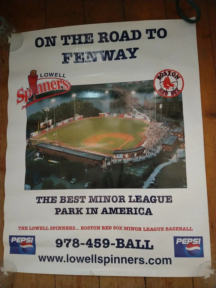 BASEBALL Poster (199X)  "LOWELL SPINNERS (RED SOX) On The Road  Fenway Q - Image 1 of 1