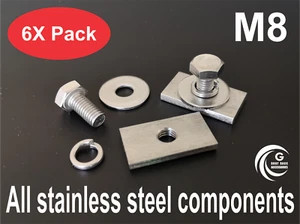 Fastener bolt kit for T & C Rhino Thule Yakima Pro Rola roof rack M8 X6 - Bild 1 von 4