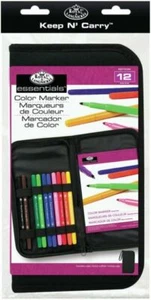 new royal & langnickel keep n' carry color marker set 12 pcs - Picture 1 of 4