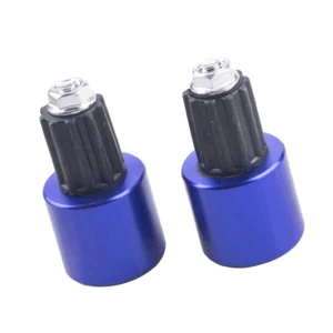 Empuñaduras de manillar barra tapones de extremo tapa deslizante piezas CNC motocicleta - azul - Imagen 1 de 5