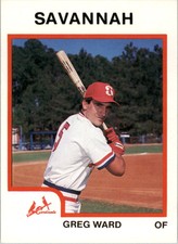 1987 Savannah Cardinals ProCards #8 Greg Ward
