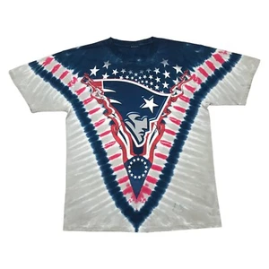 MAJESTIC NEW ENGLAND PATRIOTS TIE DYE SHIRT LARGE L MENS TOM BRADY PATS VINTAGE - Picture 1 of 5