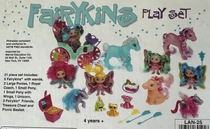 Epic Vintage Lanard Fairykins 21 pc Set SEALED in Box 1994 y2k 90s Toy Unicorn - Picture 1 of 19
