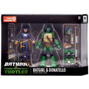 DC Collectibles Batman VS TMNT - Esclusiva gioco Batgirl & Donatello [NUOVO] - Foto 1 di 1