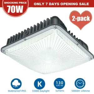 70 Watt LED Canopy Lights 45 Watt, 5500K Daylight White, 5400 Lumen, 110-277V - Picture 1 of 33