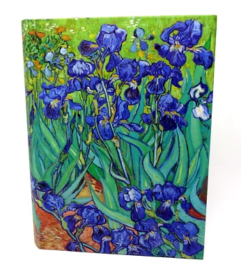 Libro de anidación de recuerdo Punch Studio Van Gogh caja flores de iris azul 27219 grande Foto 1 de 4
