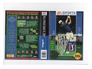 PGA Tour Golf II Sega Genesis ARTWORK ONLY Authentic - Picture 1 of 1