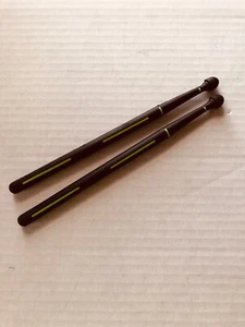 One Pair Nylon Stick Drumstick Drumsticks Nylon Drum Sticks Black and Green - Picture 1 of 1