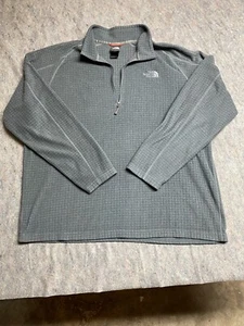 The North Face Men's Textured Cap Rock Fleece 1/4 Zip Pullover Jacket Gray XXL - Picture 1 of 8