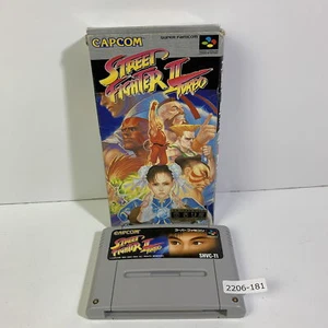 SNES Street Fighter 2 Turbo Boxed Working NTSC-J Japan 2206-181 ' - Picture 1 of 7