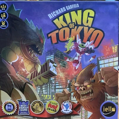 King of Tokyo Board Game IELLO Richard Garfield Family Fun Award Winning Game - Image 1 of 4
