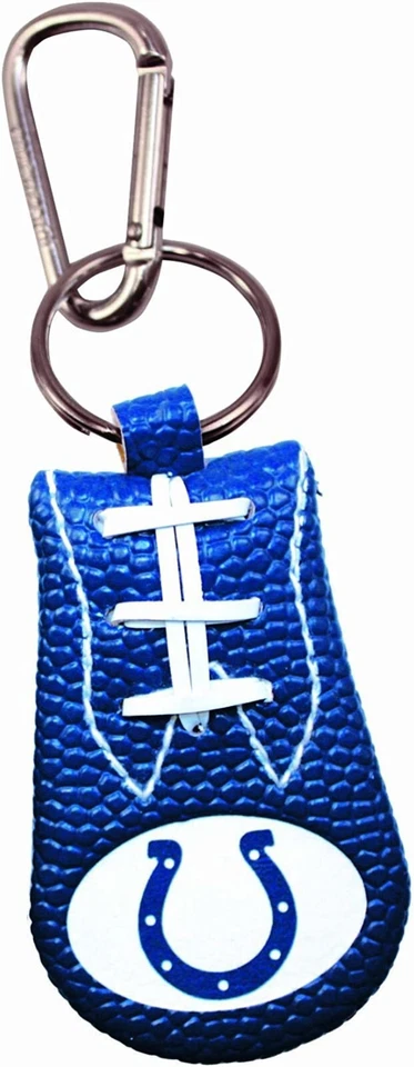NFL Indianapolis Colts Blue Football Textured Keychain w/Carabiner by GameWear - Image 1 of 1