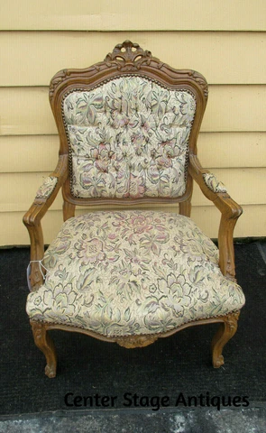 60217 French Country Bergere Armchair Chair Cover