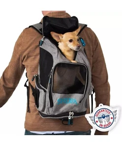 Zaino Porta Animali Viaggio Sherpa 2 in 1 Omologato Compagnia Aerea Garantito a Bordo - Foto 1 di 10