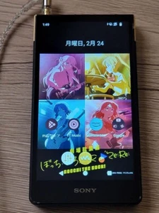 Walkman NW-ZX707 BTR Bocchi Za Rock Collaboration model Portable Digital used JP - Picture 1 of 11