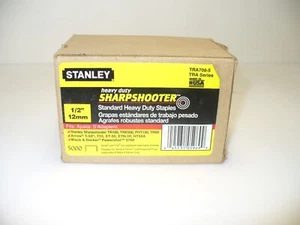 Stanley TRA708-5 Heavy Duty Sharpshooter 1/2" 12mm Staples Made in USA Open Box - Picture 1 of 7