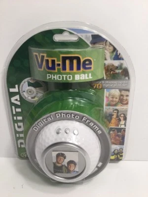 New Vu-Me Digital Photo Frame Golf  Ball Displays 70 Digital Photos New B1 - Image 1 of 4