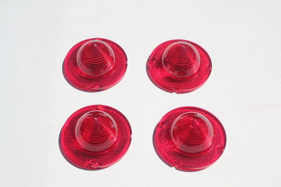 1958 Chevy Bel Air Biscayne Rear Tail Light Lamp Lenses 4 Four Piece Set New - Image 1 of 1