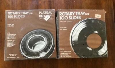 Set of 2 - NEW Airequipt Rotary Slide Tray - Fits 100 2x3 photo slides - Sealed - Image 1 of 3