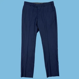 J. Hilburn Pants Men's 33 Blue Vitale Barberis Canonico Wool Made In Portugal - Picture 1 of 15