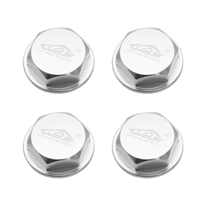 Wheel Nut Cap 24mm Silver 5PCS for 1/5 RC HPI BAJA 5B 5T 5SC RV King Motor - Picture 1 of 12