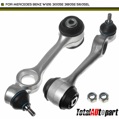 2x Upper Control Arms for Mercedes Benz W126 300SE 380SE 560SEL Front Left&Right - Image 1 of 4