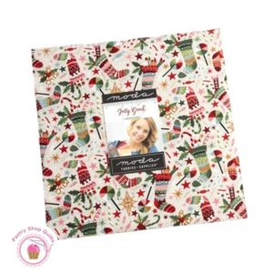 Moda JOLLY GOOD Basic Grey LAYER CAKE 42 10" Squares Quilt FABRIC - Picture 1 of 7