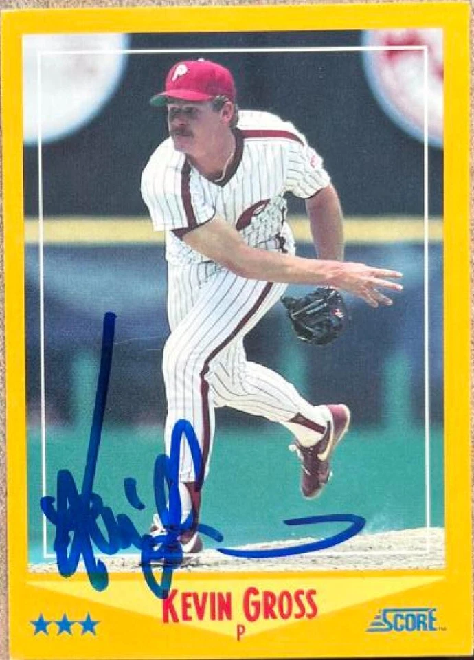 Puntuación autografiada por Kevin Gross 1988 #468 Foto 1 de 1