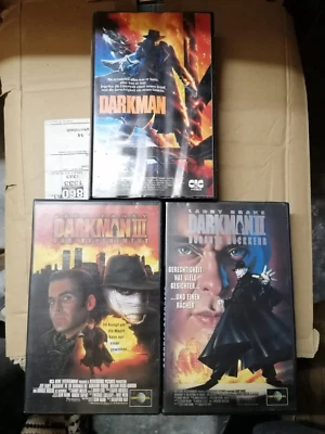 3 VHS RARITÄTEN:  SAM RAIMIS:  DARKMAN  TEIL 1 - 3  (1990-96) UNCUT - Bild 1 von 4