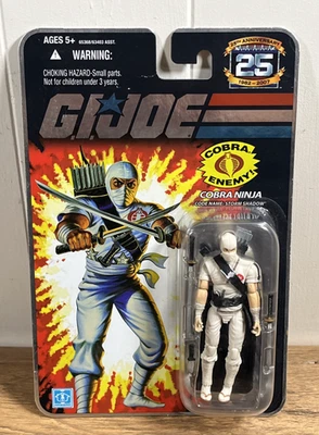 G.I. Joe 25th Anniversary Cobra Ninja Storm Shadow Figure 2007 Foil (B) NEW - Image 1 of 4