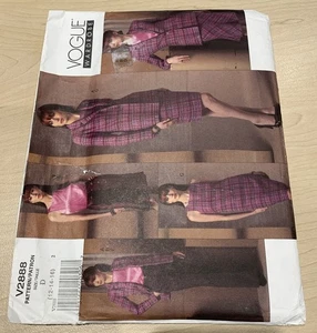 Vogue Pattern V2888 - Jacket Top Dress Skirt Pants - Size 12 14 16 - Picture 1 of 3