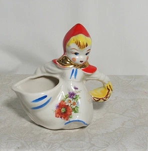 HULL RED RIDING HOOD OPEN CREAMER 1940's - Picture 1 of 6