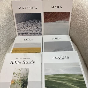 The Gospels Set Alabaster Bible John Mark Matthew Luke Psalms Bible Study Pb Set - Picture 1 of 20